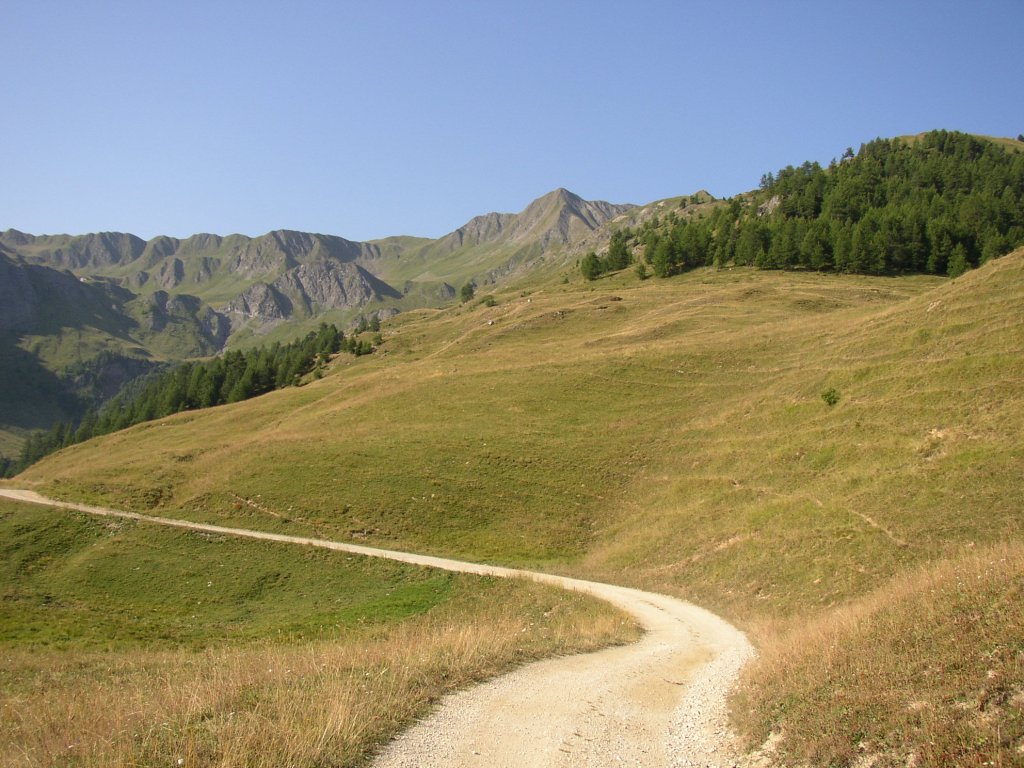 en direction du mont Jovet