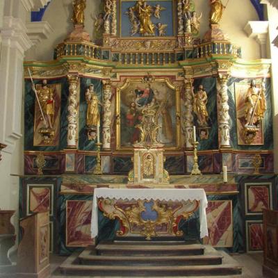 l'église baroque de Longefoy