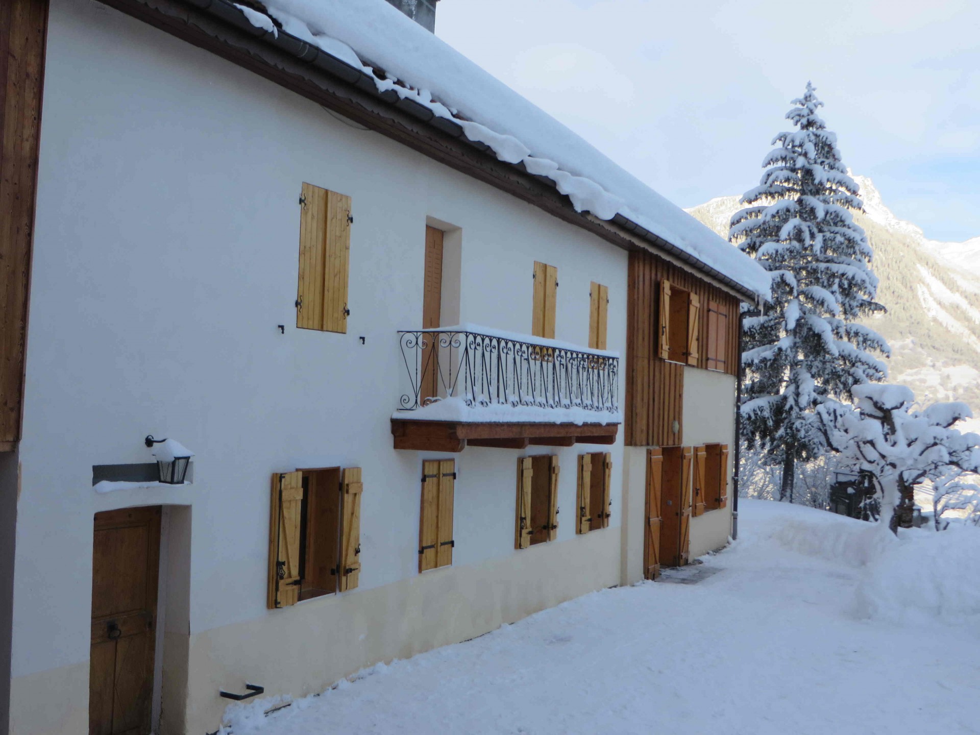 la maison l'hiver